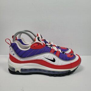 Nike Air Max 98 Raptors Women's Purple Red Running Shoes AH6799-501 US Size 6.5